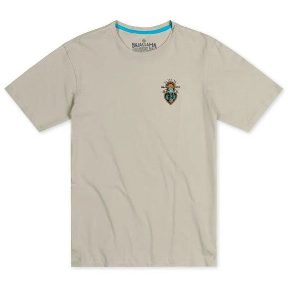 Baja Llama Cream Agave Printed Premium Cotton Graphic Tee - Picture 1 of 2